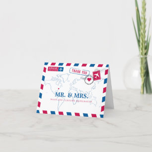 Washington DC Airmail Wedding Bedankt