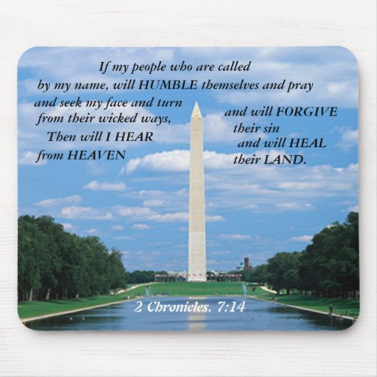 Washington DC als mijn volk Mousepad. Muismat (Voorkant)