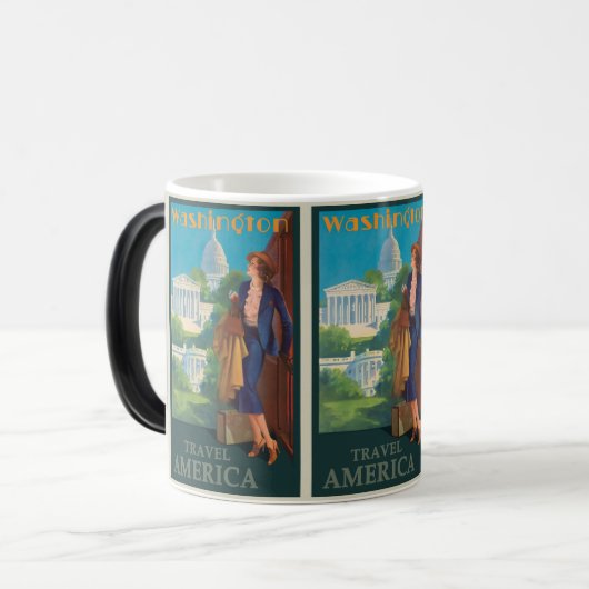  Washington DC: Amerikaanse reizen Magische Mok (Voorkant links)