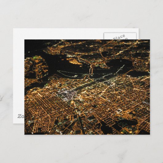 Washington DC-antenne Briefkaart (Voorkant / Achterkant)