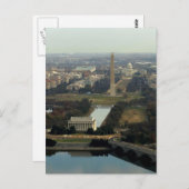 Washington DC-antennefoto Briefkaart (Voorkant / Achterkant)