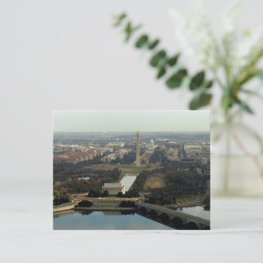 Washington DC-antennefoto Briefkaart (Staand voorkant)