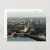 Washington DC-antennefoto Briefkaart (Voorkant / Achterkant)