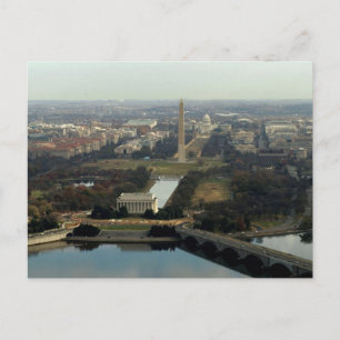 Washington DC-antennefoto Briefkaart