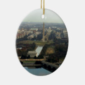 Washington DC-antennefoto Keramisch Ornament (Rechts)