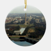 Washington DC-antennefoto Keramisch Ornament (Voorkant)