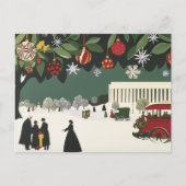 Washington DC Art Deco Stijlkaart Lincoln Memorial Briefkaart (Voorkant)