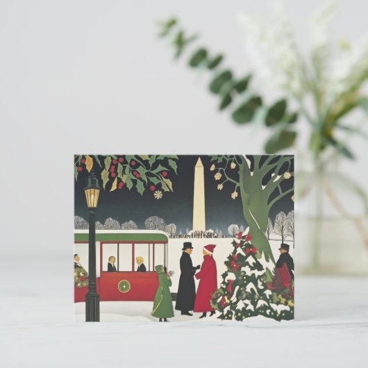 Washington DC Art Deco Style kaart (Staand voorkant)