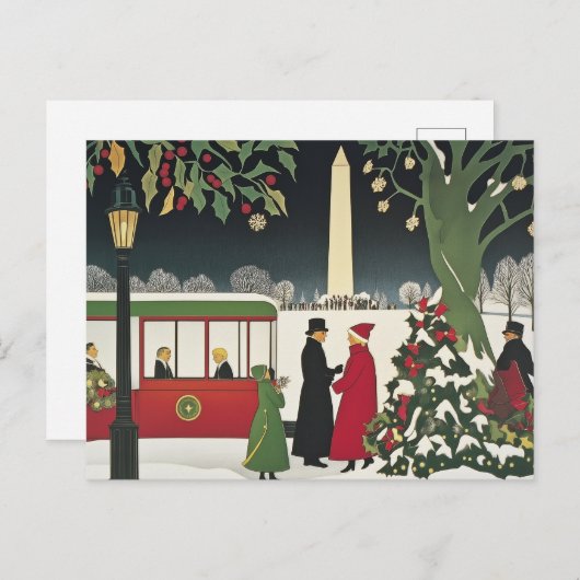 Washington DC Art Deco Style kaart (Voorkant / Achterkant)