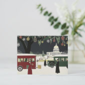 Washington DC Art Deco Style kaart Capitool Gebouw (Staand voorkant)