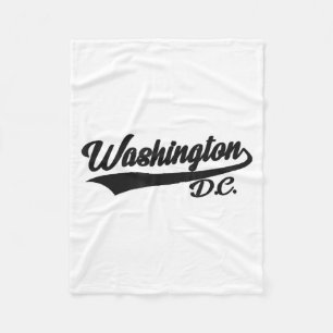 Washington Dc - Athletic_throwback Design - Clic  Fleece Deken