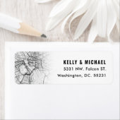 Washington, DC. Beschadigde kaart | Retourlabel Etiket (Insitu)