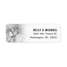 Washington, DC. Beschadigde kaart | Retourlabel