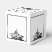 Washington DC Bestemming Bruiloft Favor Box Bedankdoosjes (Achterkant)