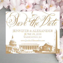 Washington DC bewaart de datum - Monumenten Save The Date