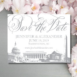 Washington DC bewaart de datum - Monumenten Save The Date