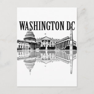 Washington DC bezienswaardigheden skyline Briefkaart