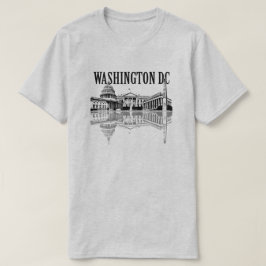 Washington DC bezienswaardigheden skyline T-shirt
