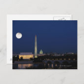 Washington DC bij nacht Briefkaart (Voorkant / Achterkant)