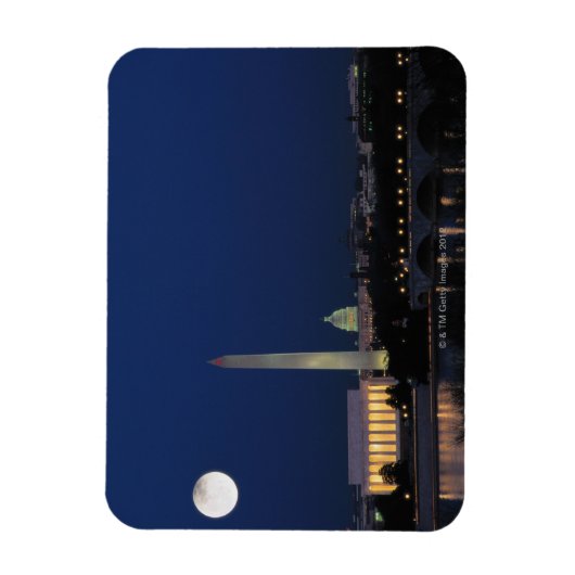 Washington DC bij nacht Magneet (Verticaal)