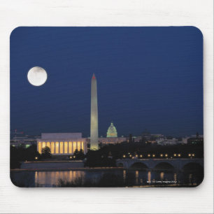Washington DC bij nacht Muismat