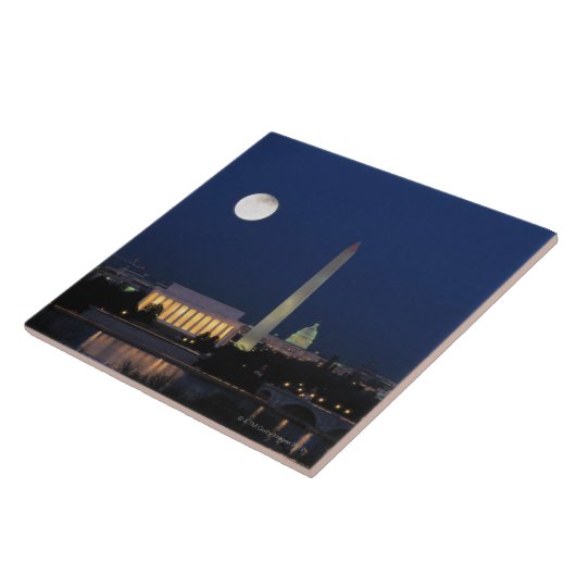 Washington DC bij nacht Tegeltje (Zijkant)