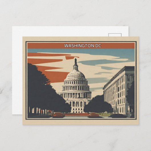 Washington DC Briefkaart (Voorkant / Achterkant)