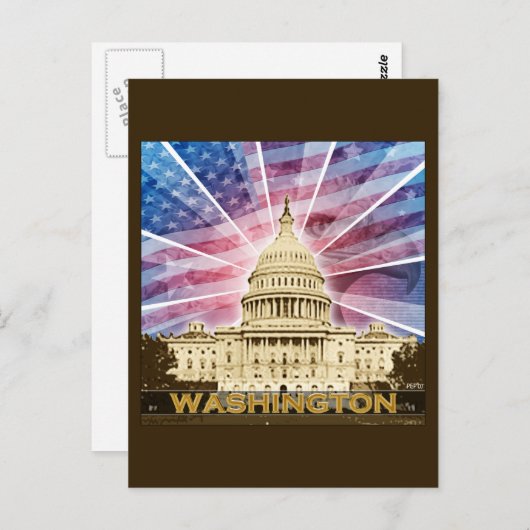 Washington DC Briefkaart (Voorkant / Achterkant)