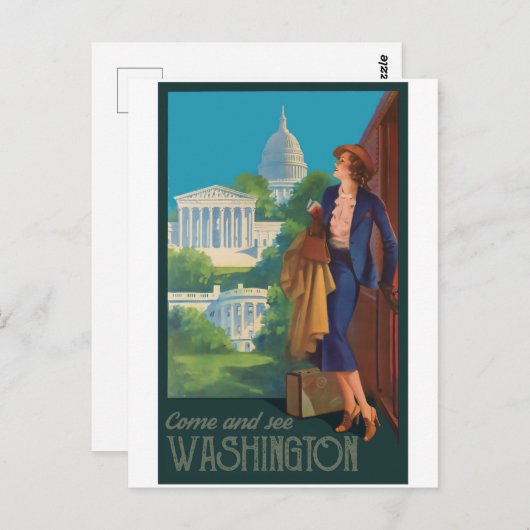 Washington DC Briefkaart (Voorkant / Achterkant)