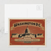 Washington, DC Briefkaart (Voorkant / Achterkant)