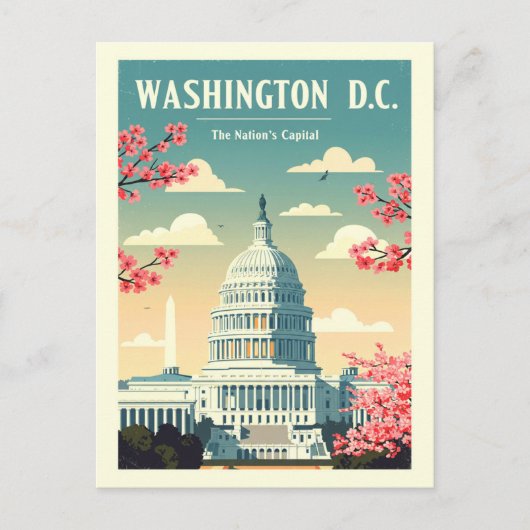  Washington DC Briefkaart (Voorkant)