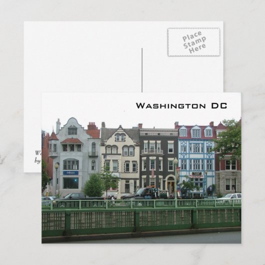 Washington DC Briefkaart (Voorkant / Achterkant)