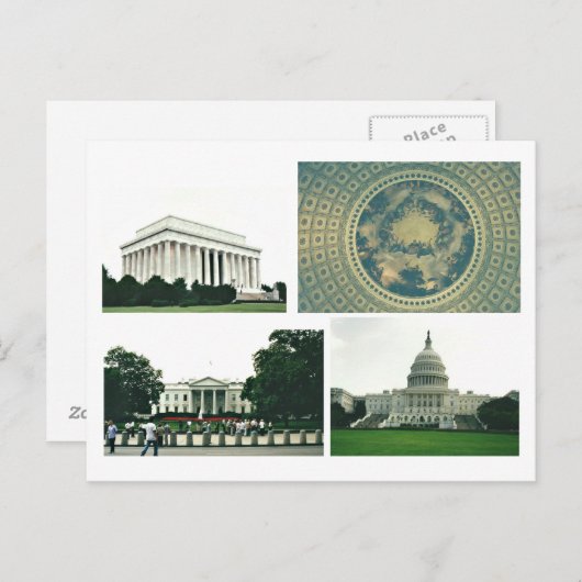 Washington DC Briefkaart (Voorkant / Achterkant)