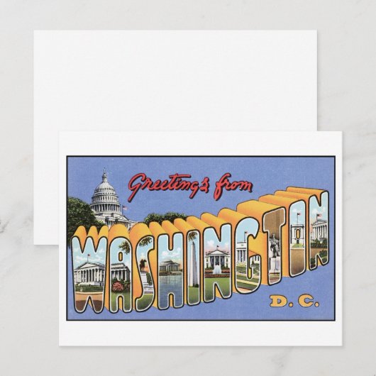  Washington, DC-Briefkaart Briefkaart (Voorkant / Achterkant)