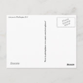Washington DC-Briefkaart Briefkaart (Achterkant)