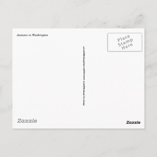 Washington DC-Briefkaart Briefkaart (Achterkant)