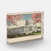 Washington DC Briefkaart US Capitol Cherry Blossom Fotoblokken (Links)