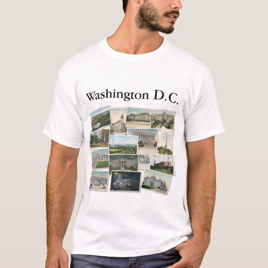 Washington DC:  Briefkaarten Souvenir T-shirt (Voorkant)