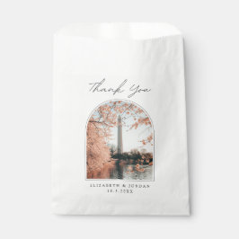 Washington DC Bruiloft Dank u Foto Favor Bag Bedankzakje