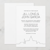 Washington DC bruiloft Kaart (Voorkant / Achterkant)