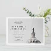 Washington DC bruiloft repetitie diner Kaart (Staand voorkant)