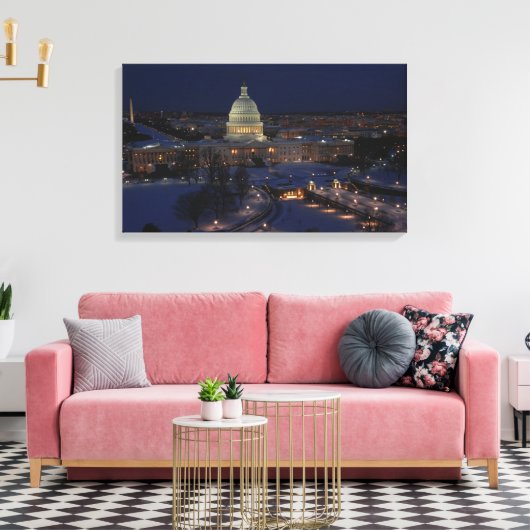 Washington DC Canvas Afdruk (Insitu (Woonkamer))
