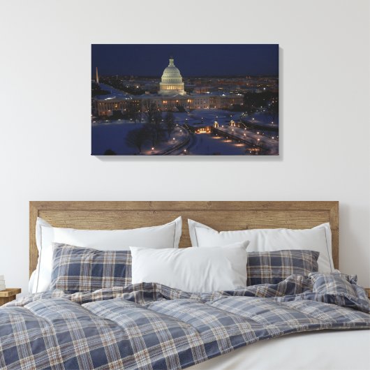 Washington DC Canvas Afdruk (Insitu (Slaapkamer))