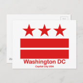 Washington DC Capital City USA Briefkaart (Voorkant / Achterkant)