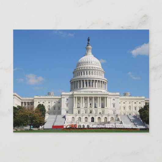 Washington DC Capitol Briefkaart (Voorkant)