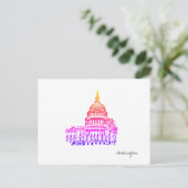 Washington DC Capitol Briefkaart VS (Staand voorkant)