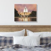 Washington DC, Capitol Building Canvas Afdruk (Insitu (Slaapkamer))