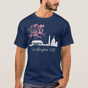 Washington DC Capitol Building Cherry Blossom Mem T-shirt