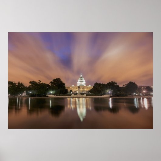Washington DC, Capitol Building Poster (Voorkant)