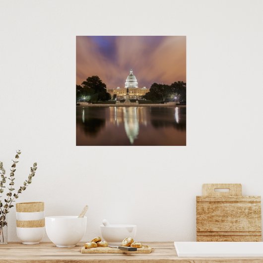 Washington DC, Capitol Building Poster (Keuken)